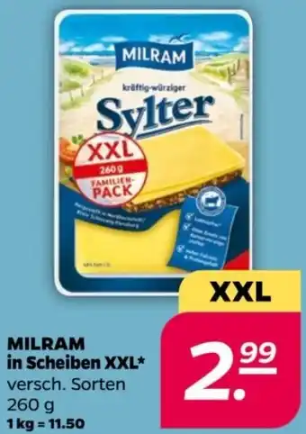 NETTO MILRAM in Scheiben XXL 260 g Angebot