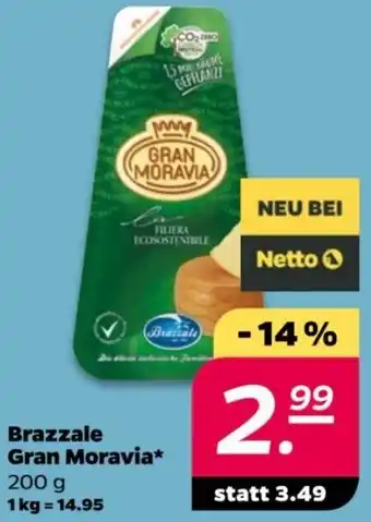 NETTO Brazzale Gran Moravia 200 g Angebot