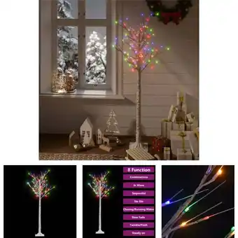 ManoMano The Living Store Weihnachtsbaum 140 LEDs 1,5 m Bunt Indoor Outdoor - Weihnachtsbäume - Weiß Angebot