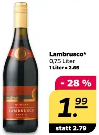 NETTO Lambrusco 0,75 Liter Angebot