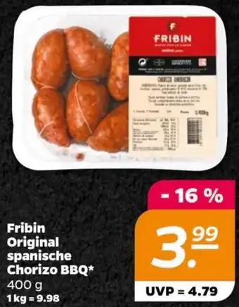 NETTO Fribin Original spanische Chorizo BBQ 400 g Angebot