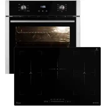 ManoMano Backofen und Induktionskochfeld SET8005IH77FZ - Schwarz Angebot