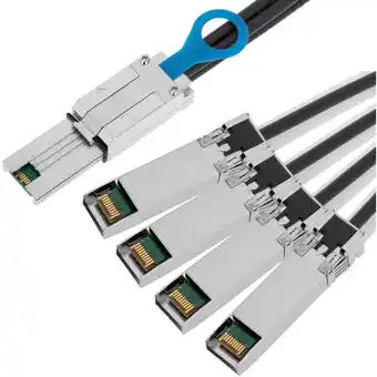 ManoMano CableMarkt - Kabel mit Stecker MiniSAS SFF - 8088 / 4 SFP+ SFF - 8431 von 10 Gb von 2 m Angebot