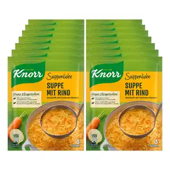 Netto Marken-Discount Knorr Suppenliebe Rindfleischsuppe ergibt 0,75 Liter, 14er Pack Angebot