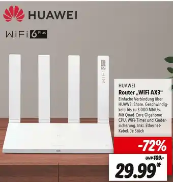 Lidl Huawei router „wifi ax3“ Angebot