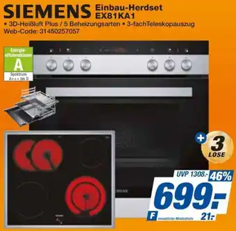 HEM Expert SIEMENS Einbau-Herdset EX81KA1 Angebot