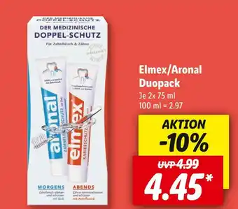 Lidl Elmex/aronal zahnpasta duopack Angebot