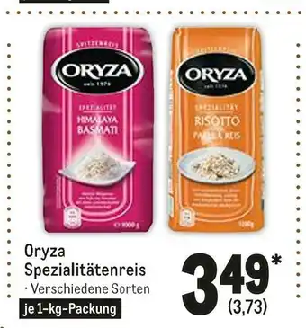 METRO Oryza spezialitätenreis Angebot