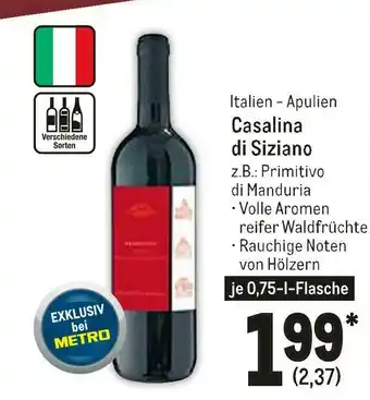 METRO Casalina di siziano rotwein Angebot