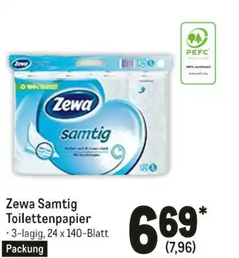 METRO Zewa samtig toilettenpapier Angebot