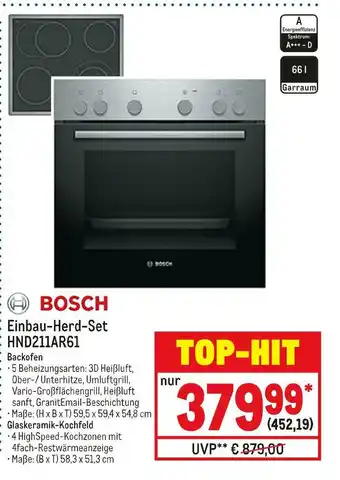 METRO Bosch einbau-herd-set hnd211ar61 Angebot