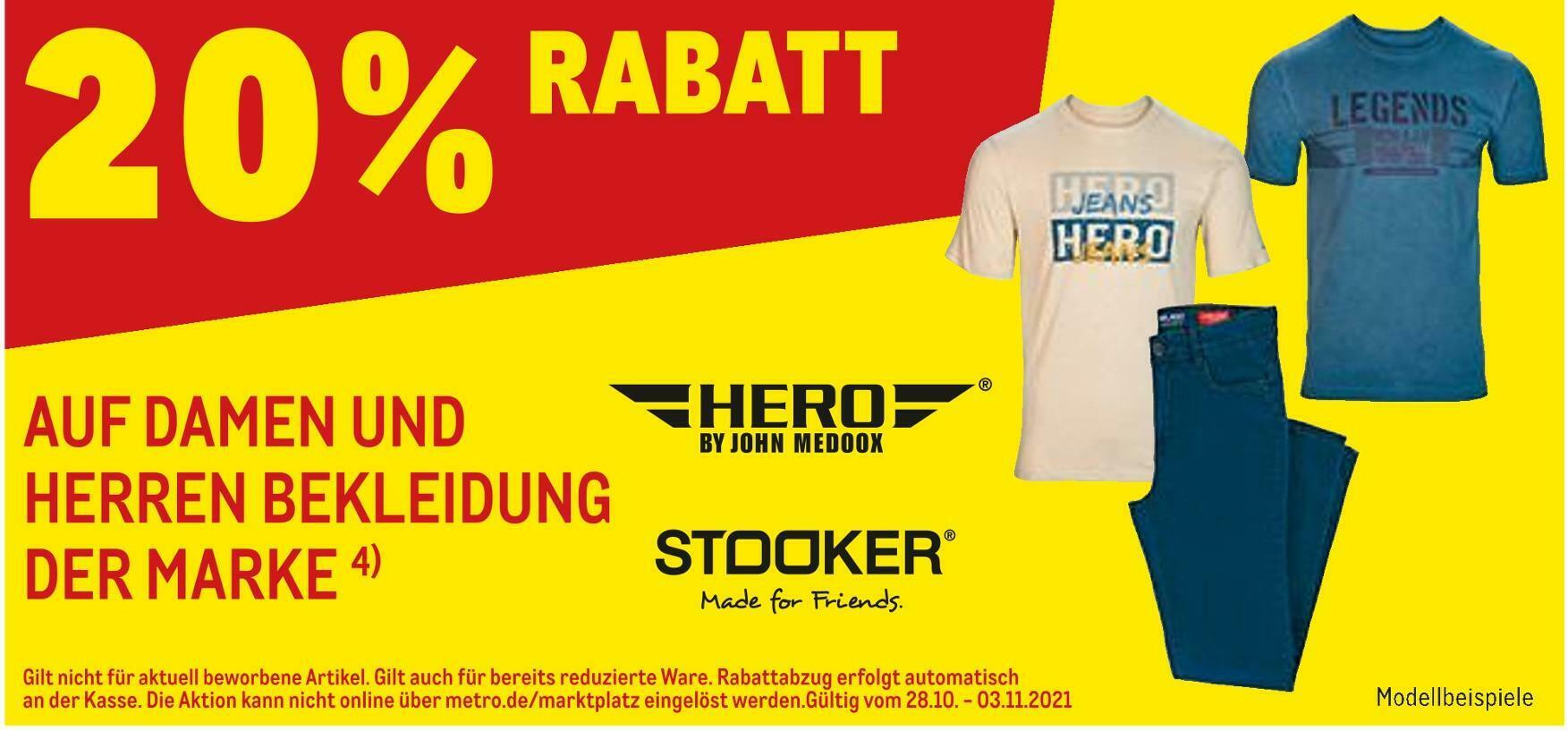 20% rabatt Angebot bei METRO