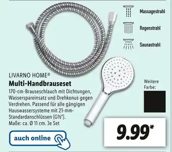 Lidl Livarno home multi-handbrauseset Angebot