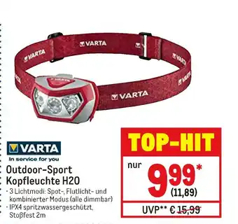 METRO Varta outdoor-sport kopfleuchte h20 Angebot