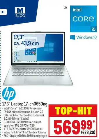 METRO Hp laptop 17-cn0650ng 17,3” Angebot