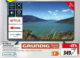 Lidl Grundig 50"-uhd-tv 50 vlx 707 ldl Angebot