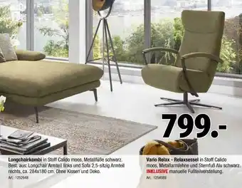 Zurbrüggen Dieter knoll collection longchairkombi oder relaxsessel Angebot