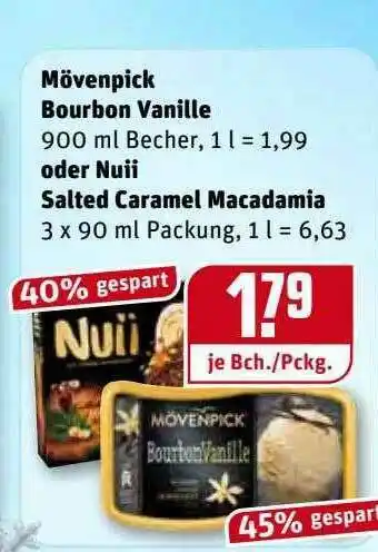 REWE Kaufpark Mövenpick Bourbon Vanille Oder Nuii Salted Caramel Macadamia Angebot