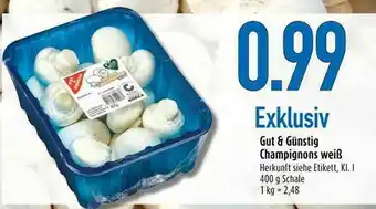 diska Gut & Günstig Champignons Weiß Angebot