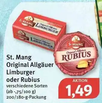 Feneberg St. Mang Original Allgäuer Limburger Oder Rubius Angebot