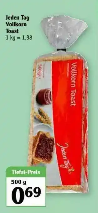 Globus Jeden Tag Vollkorn Toast Angebot