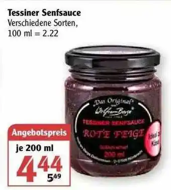 Globus Tessiner Senfsauce Angebot