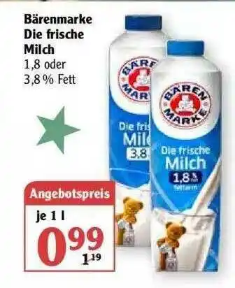 Globus Bärenmarke Die Frische Milch Angebot