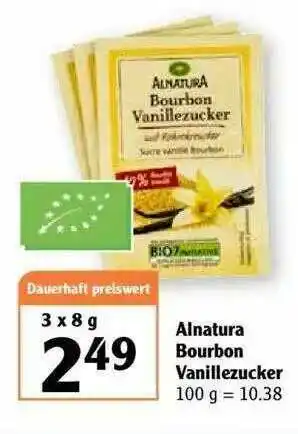 Globus Alnatura Bourbon Vanillezucker Angebot