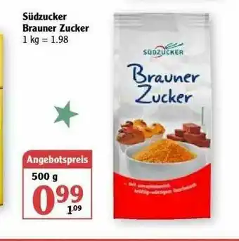 Globus Südzucker Brauner Zucker Angebot