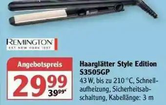 Globus Haarglätter Style Edition S3505gp Angebot