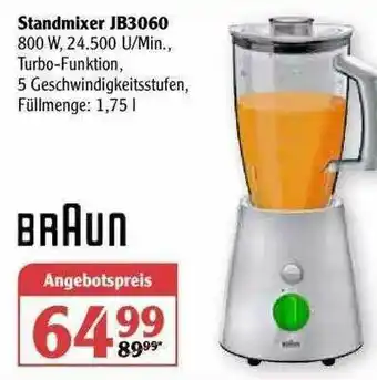 Globus Standmixer Jb3060 Angebot