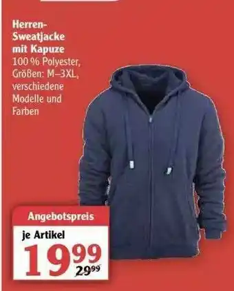 Globus Herren-sweatjacke Mit Kapuze Angebot