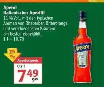 Globus Aperol Italienscher Aperitif Angebot