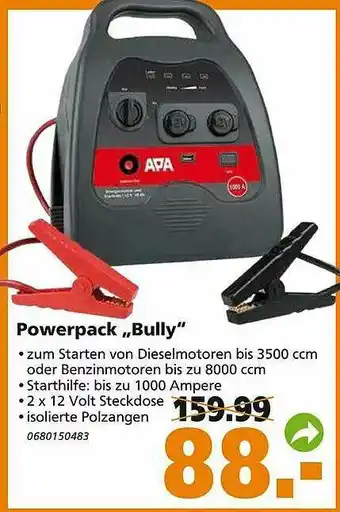 Globus Baumarkt Powerpack „bully” Angebot