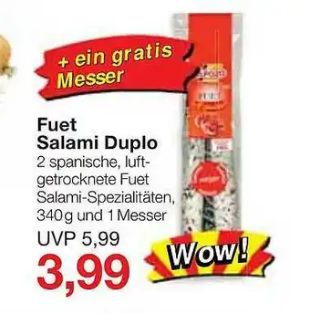 Jawoll Fuet Salami Duplo Angebot