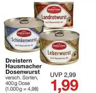 Jawoll Dreistern Hausmacher Dosenwurst Angebot