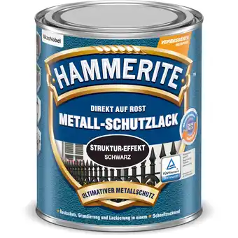 toom Baumarkt Hammerite Metallschutzlack Struktur-Effekt schwarz 750 ml Angebot