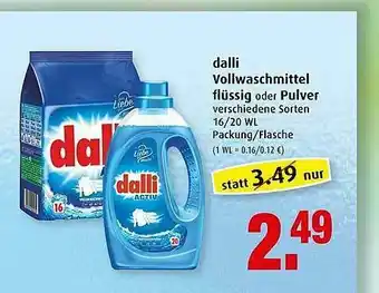 Markant Dalli Vollwaschmittel Flüssig Oder Pulver Angebot