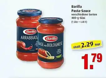 Markant Barilla Pasta-sauce Angebot