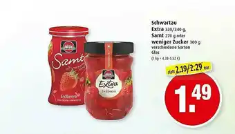 Markant Schwartau Extra Samt Weniger Zucker Angebot