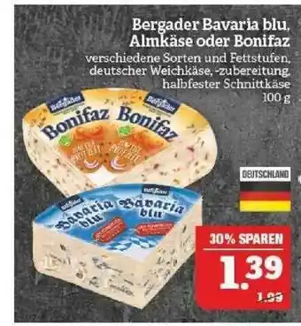 Marktkauf Bergader Bavaria Blu, Almkäse Oder Bonifaz Angebot