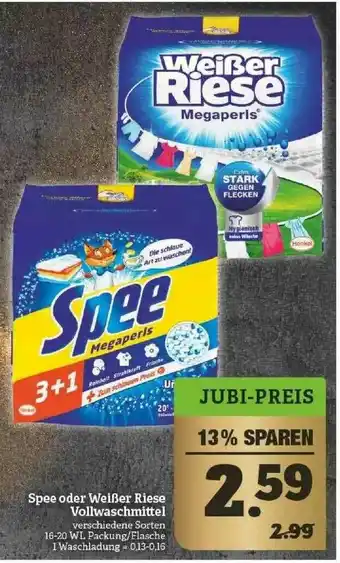 Marktkauf Spee Oder Weißer Riese Vollwaschmittel Angebot