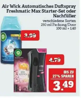 Marktkauf Air Wick Automatisches Duftspray Freshmatic Max Starter-set Oder Nachfüller Angebot