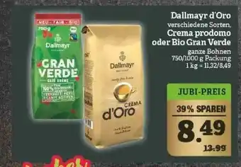 Marktkauf Dallmayr D'oro Crema Prodomo Oder Bio Gran Verde Angebot