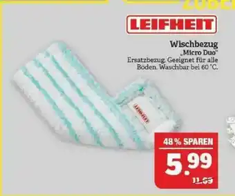 Marktkauf Leifheit Wischbezug „micro Duo” Angebot