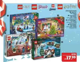 Marktkauf Adventskalender Lego City Lego Friends Lego Avengers Lego Harry Potter Angebot