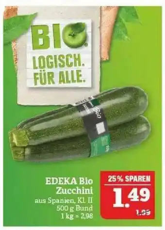 Marktkauf Edeka Bio Zucchini Angebot