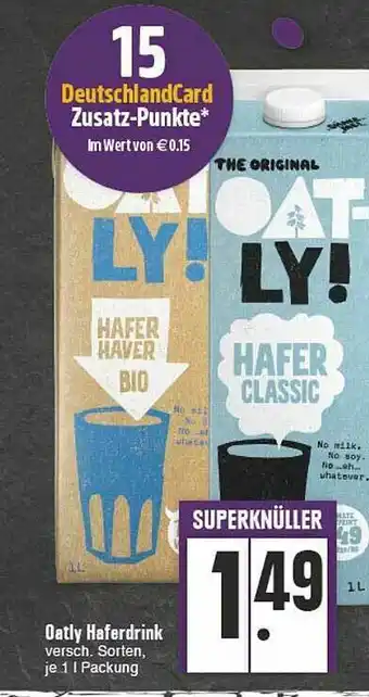 E-Center Oatly Heferdrink Angebot