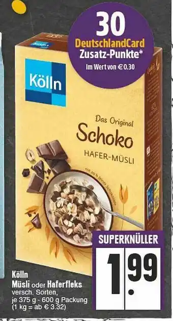 E-Center Kolln Musli Oder Haferfleks Angebot