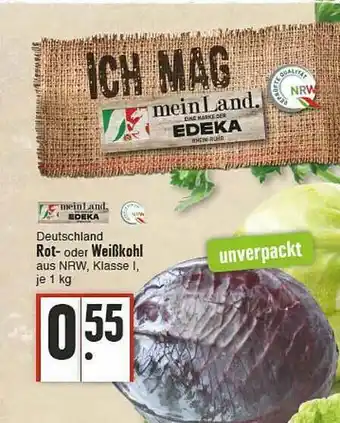 E-Center Deutschland Rot- Oder Weißkohl Angebot